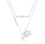 COLAR DUPLO - RODIO BRANCO