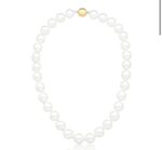 COLAR DE PÉROLAS SHELL - BANHO EM OURO AMARELO