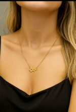 CORRENTE E PINGENTE COM ESTRELA - BANHO EM OURO AMARELO - Imagem 2