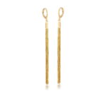 ARGOLA COM FRANJAS - BANHO OURO AMARELO