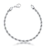 PULSEIRA MALHA CORDA ( CORDÃO BAIANO ) - AÇO