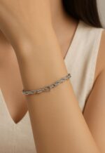 PULSEIRA MALHA CORDA ( CORDÃO BAIANO ) - AÇO - Imagem 3