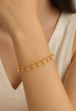 PULSEIRA ESFERAS BABY - BANHO DE OURO AMARELO - Imagem 2