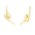 BRINCO EAR CUFF GOTAS - BANHO EM OURO AMARELO