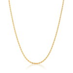 CORRENTE MALHA CORDA ( CORDÃO BAIANO ) - BANHO EM OURO AMARELO