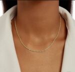 CORRENTE MALHA CORDA ( CORDÃO BAIANO ) - BANHO EM OURO AMARELO - Imagem 2