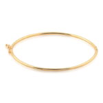 BRACELETE ALGEMA TUBOLAR - BANHO EM OURO AMARELO