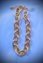 COLAR MEGA ELOS - BANHO EM OURO AMARELO