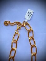 COLAR ELOS OVAIS - BANHO EM OURO AMARELO - Imagem 3