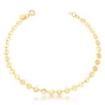 TORNOZELEIRA DE SEMENTES - BANHO EM OURO AMARELO