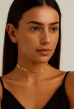 CHOKER SEMENTE - BANHO EM OURO AMARELO - Imagem 4