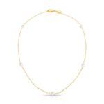 CHOKER COM PEROLAS - BANHO EM OURO AMARELO
