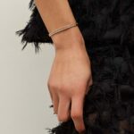 PULSEIRA MALHA MOLA LUXO COM BAGUETES DE ZIRCONIAS - BANHO EM OURO AMARELO - Imagem 2