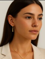 ARGOLA COM PINGENTE DE FIGA - BANHO EM OURO AMARELO - Imagem 2