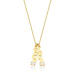 CORRENTE E PINGENTE GOOD LUCK - BANHO EM OURO AMARELO