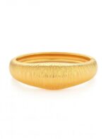 BRACELETE COM TEXTURA - BANHO EM OURO AMARELO