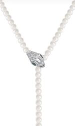 COLAR GRAVADA SERPENTE DE LUXO - RODIO BRANCO - Imagem 4